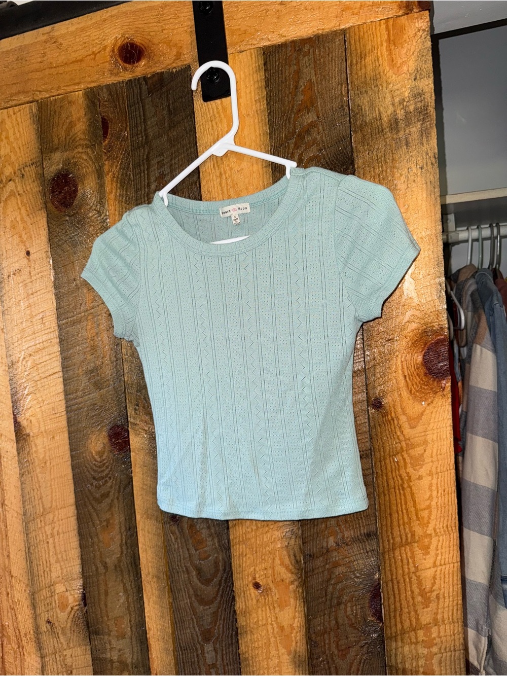 Heart & Hips Short-Sleeve Knit Tee
